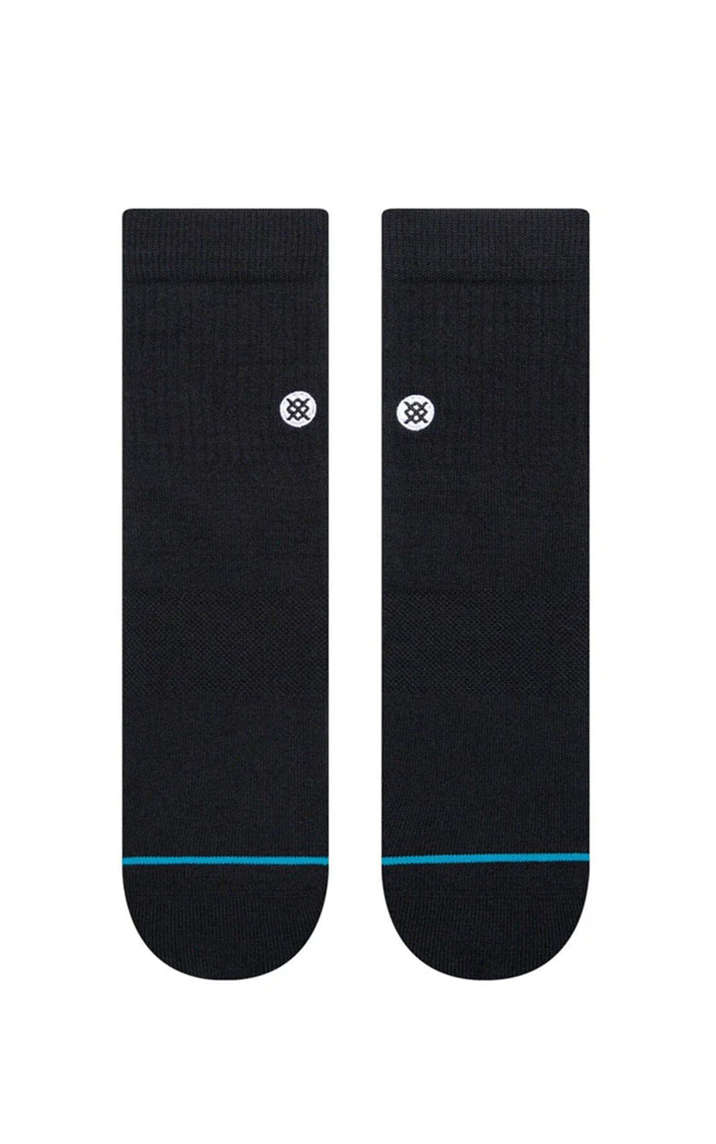 Icon Quarter Socks in Black
