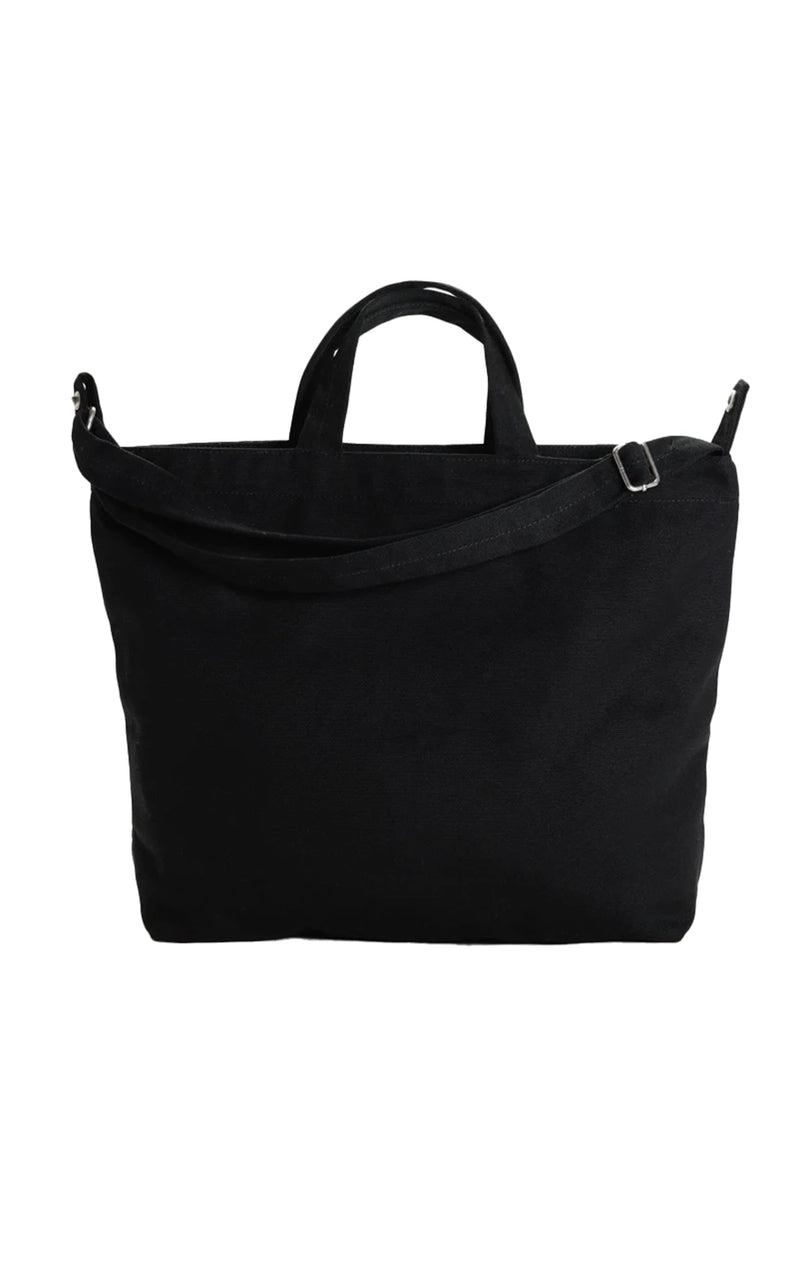 Horizontal Zip Duck Bag in Black