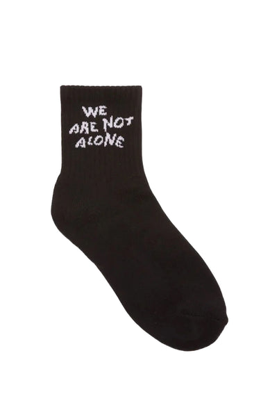 Not Alone Sock in Black
