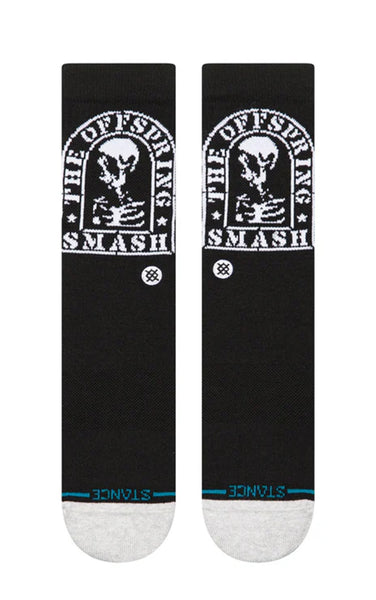 Smashed Crew Socks in Black