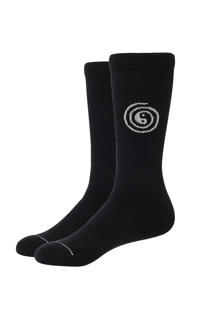 Spiral Sock in Black