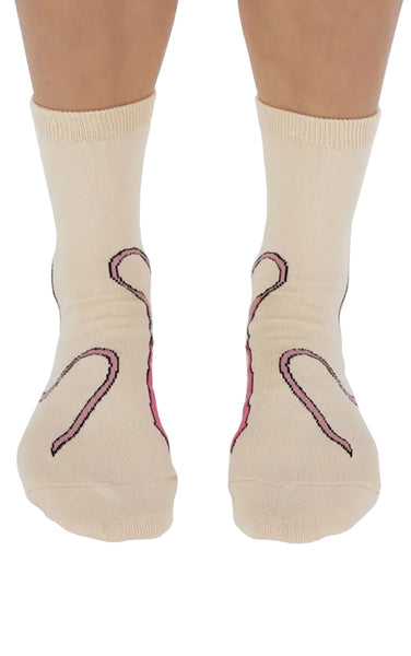 Pink Bow Socks