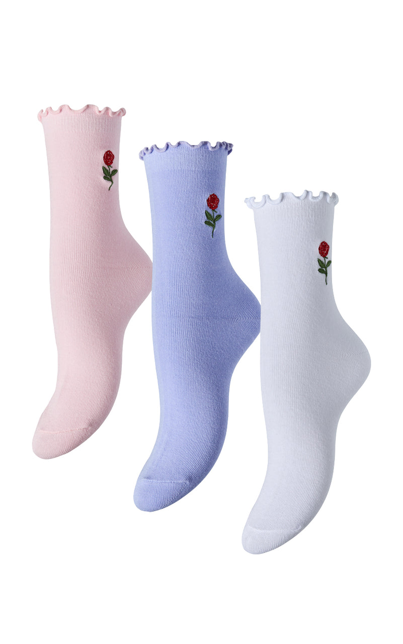 Jora Rose 3-Pack Socks