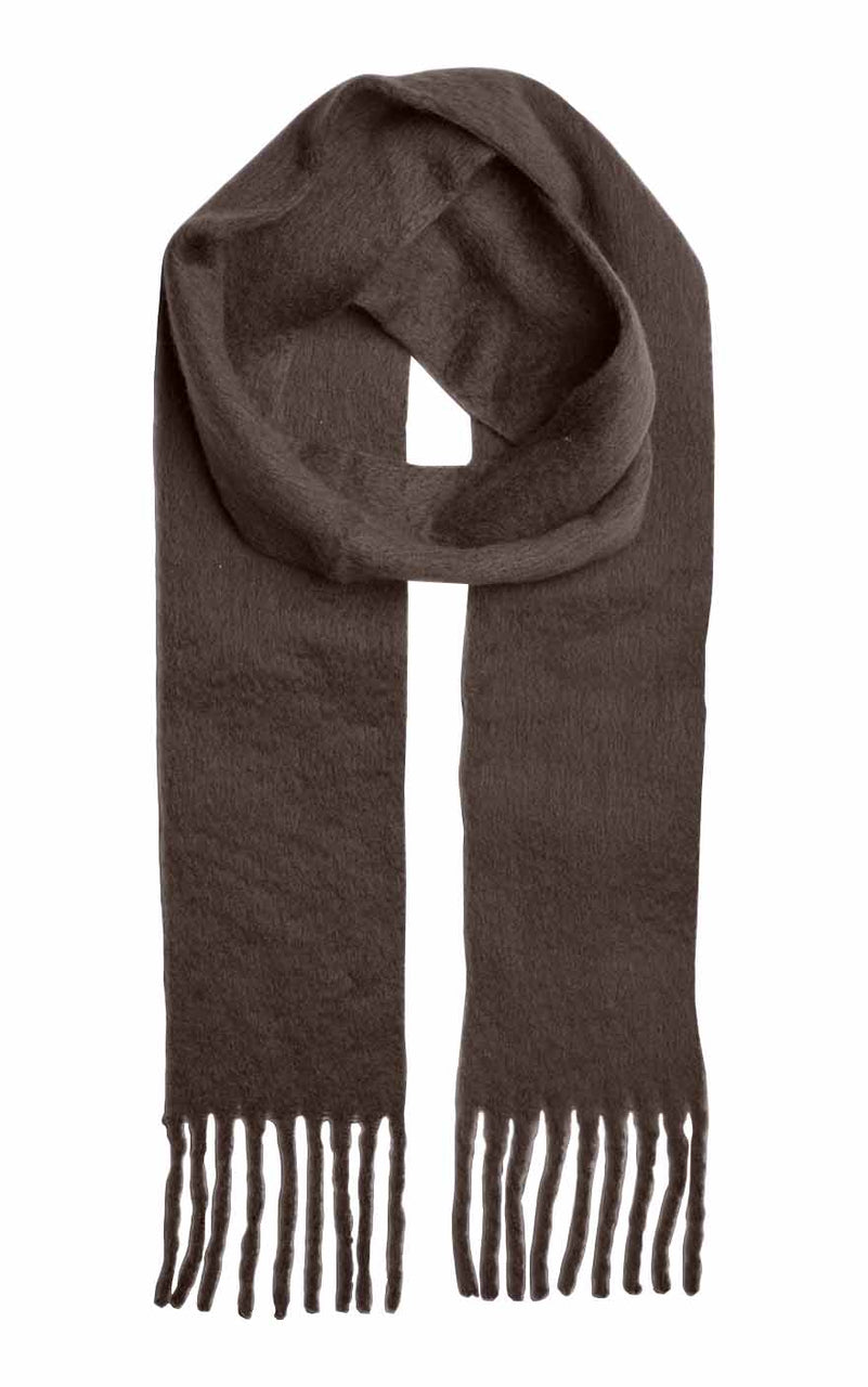 Jinny Narrow Scarf in Hot Fudge