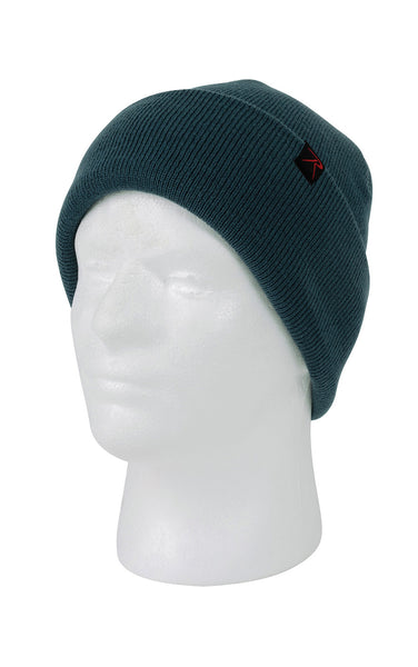 Fine Knit Watch Cap in Cadet Blue