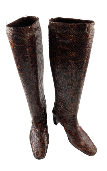 BCBG Faux Reptile Boot