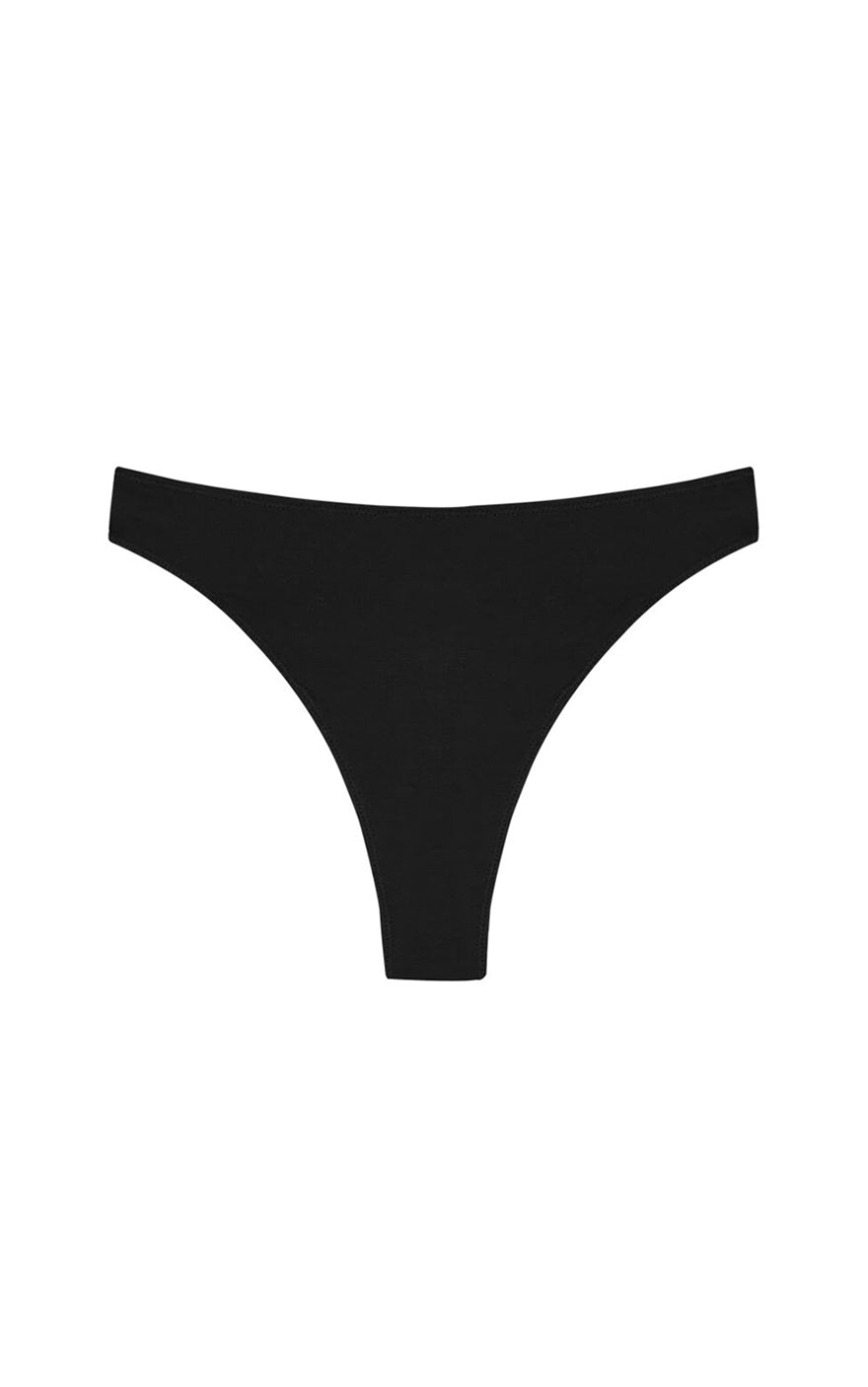 High Rise Thong Undies in Black