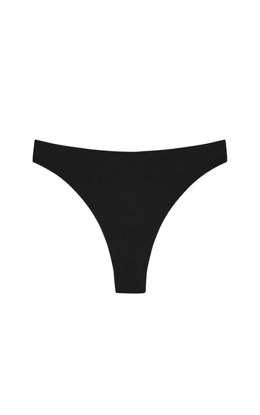 High Rise Thong Undies in Black