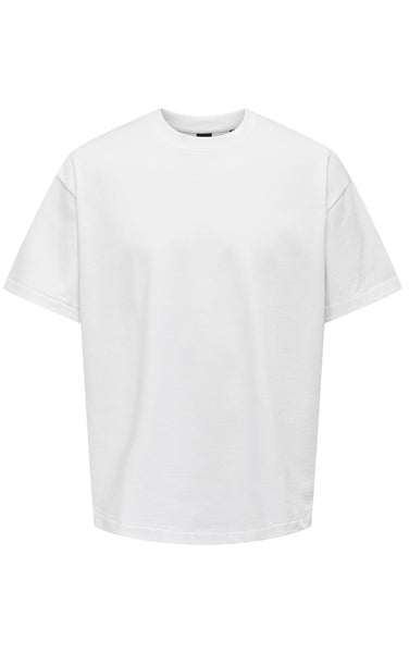 Millenium Oversize Tee in Bright White