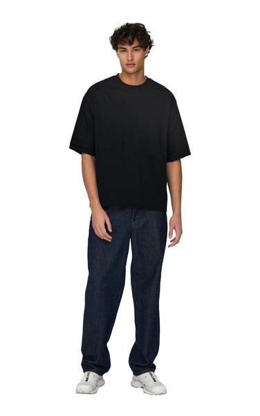 Millenium Oversize Tee in Black