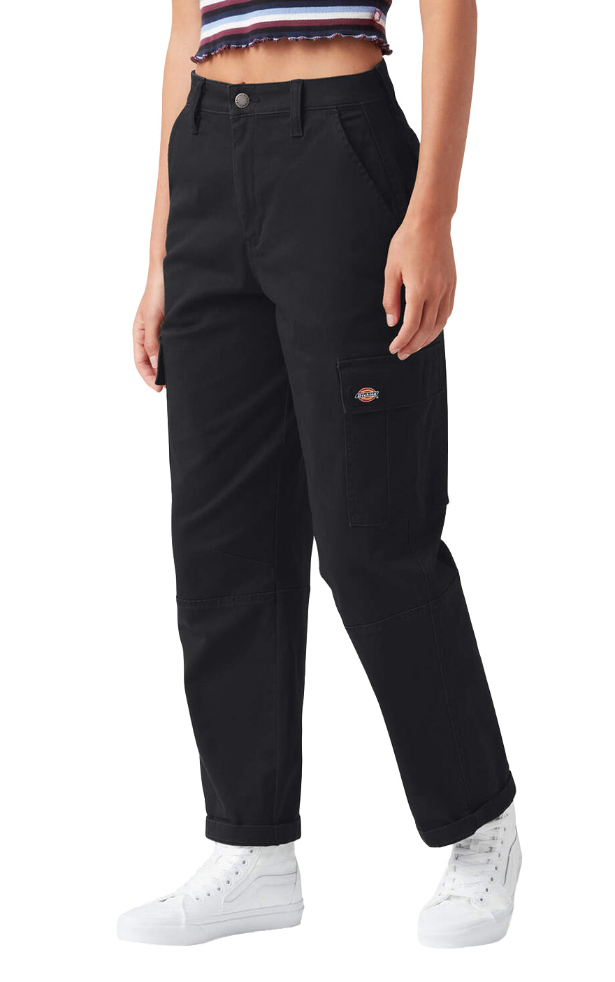 Crop Cargo Pant in Black