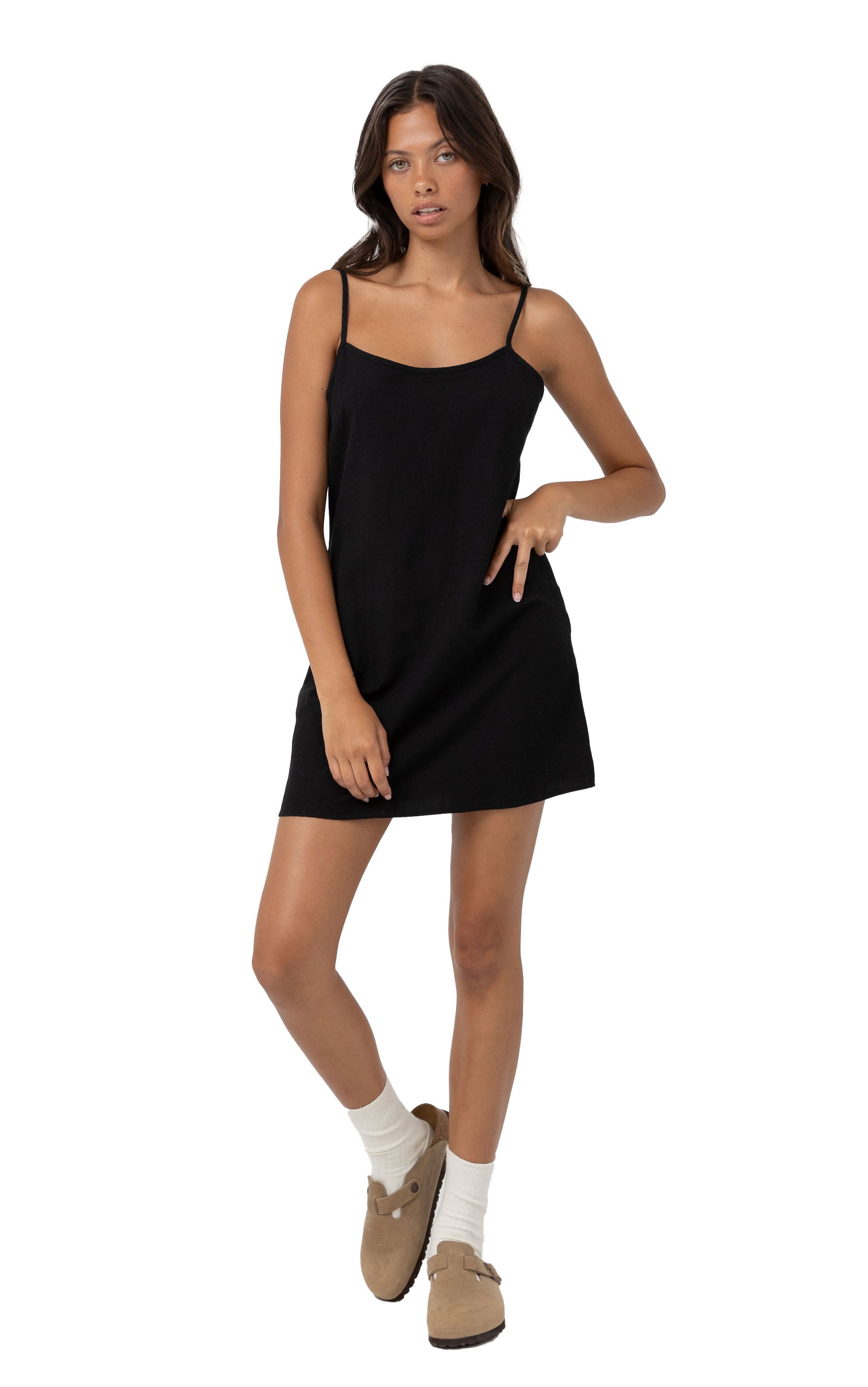 Classic Slip Dress in Black