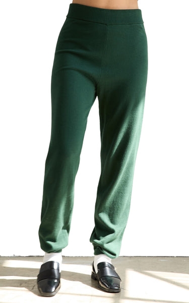 Josie Sweatpants Knit in Dark Green