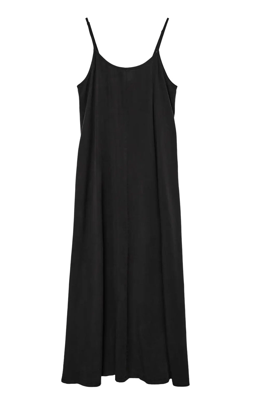 Harper Tencel Maxi Dress in Black