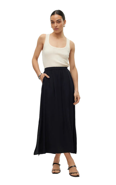 Easy Joy Maxi Skirt in Black