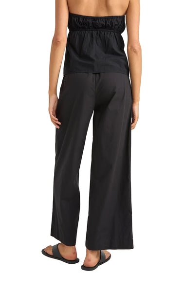 Posie Gathered Pant in Black