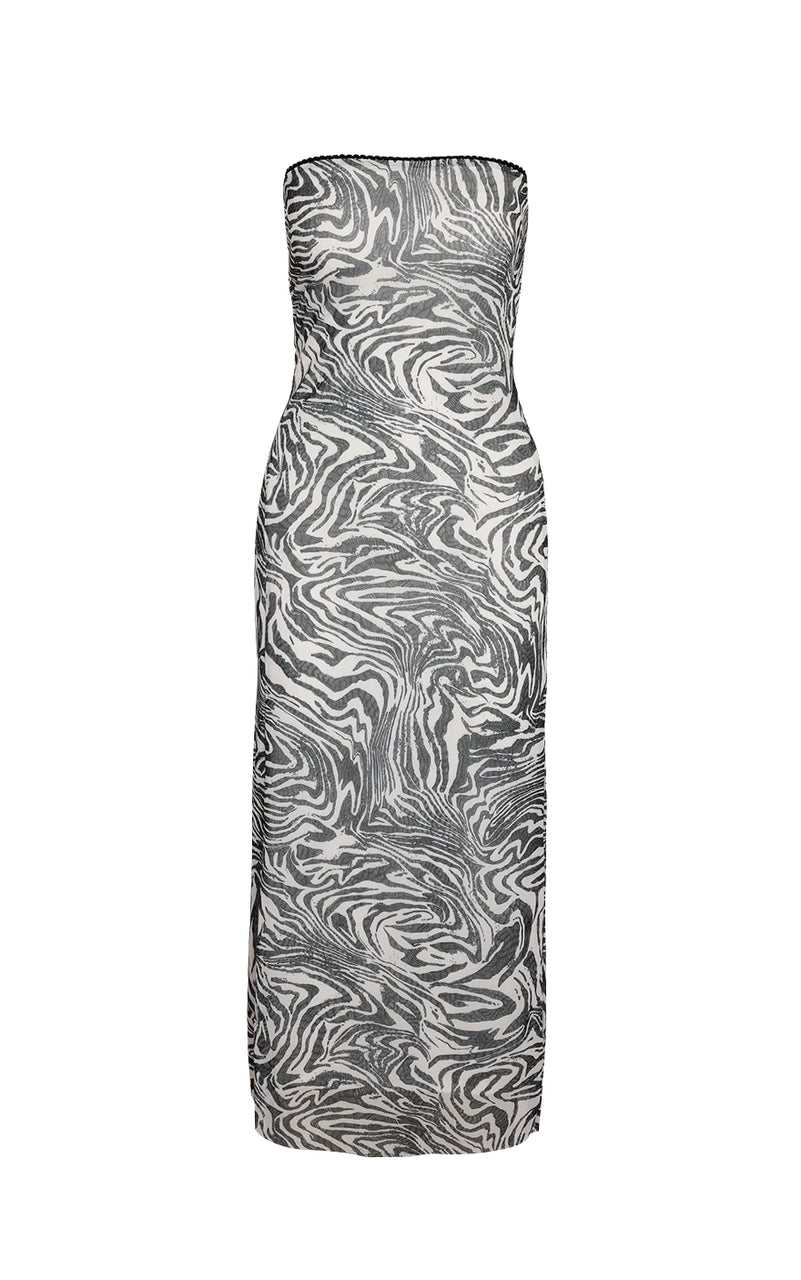 Lesley Tube Maxi Dress in Birch