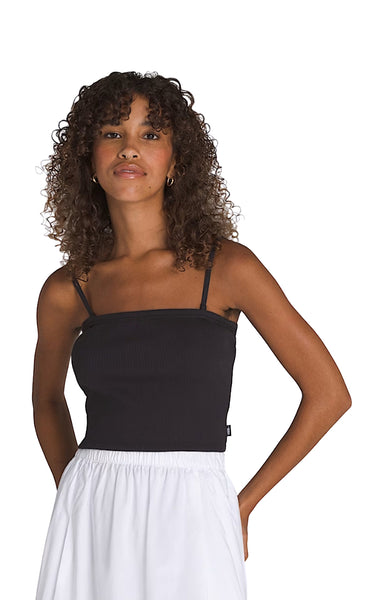 Drew Rib Tube Top in Black