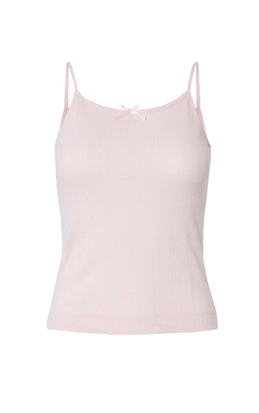 Marie Singlet in Pink-A-Boo Pointelle