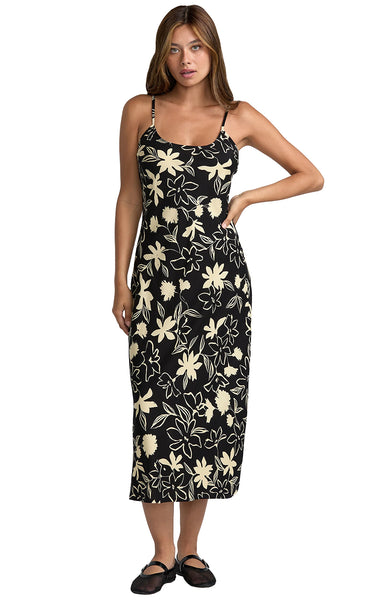 Aelia Midi Dress in Black
