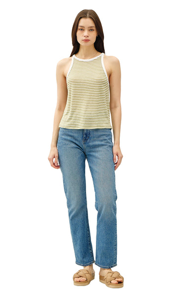 Sophie Linen Tank in Kiwi