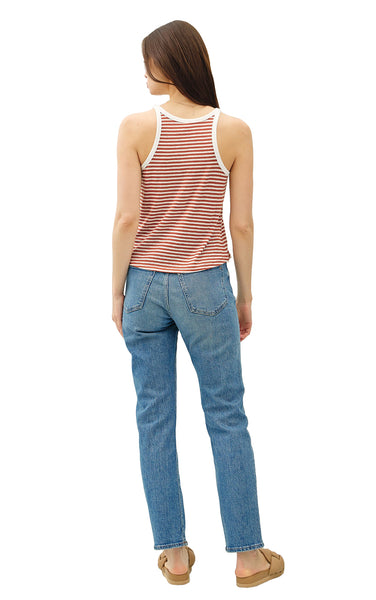Sophie Linen Tank in Rust