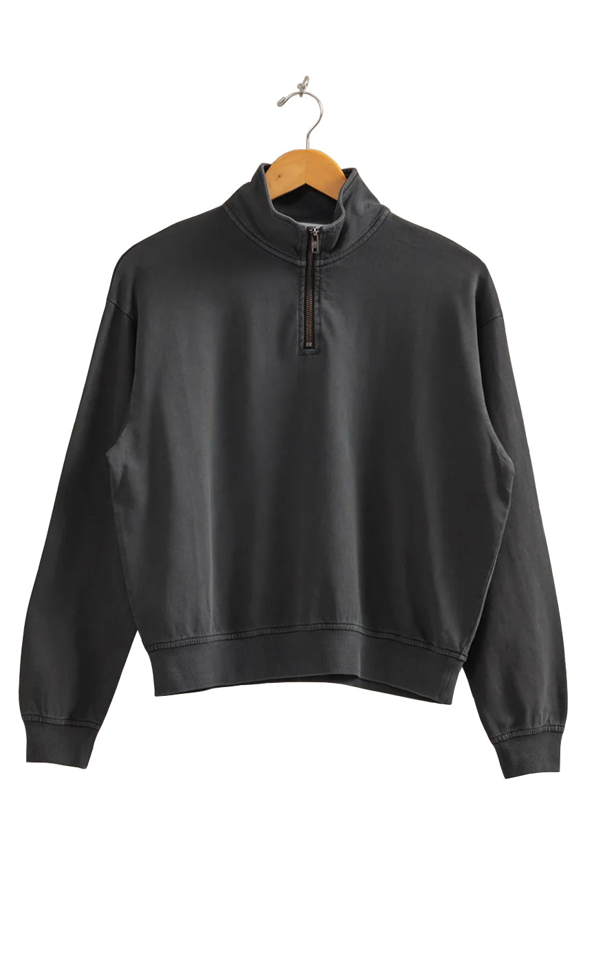 Alaia Half Zip Sweatshirt in Black