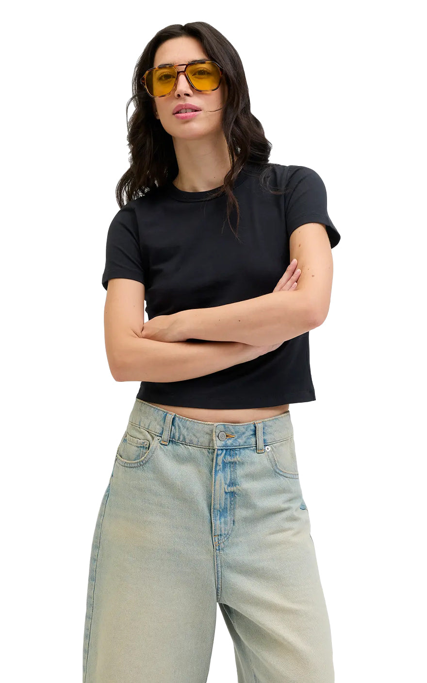 Gigi Baby Tee in Black