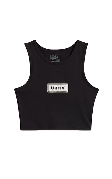 Upworn Fitted Tank in Black