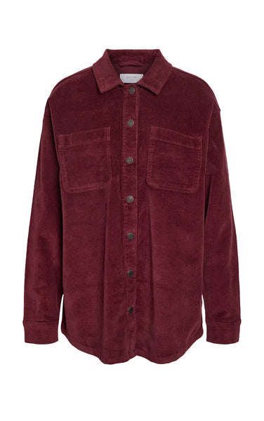 Alva Shacket in Windsor Wine