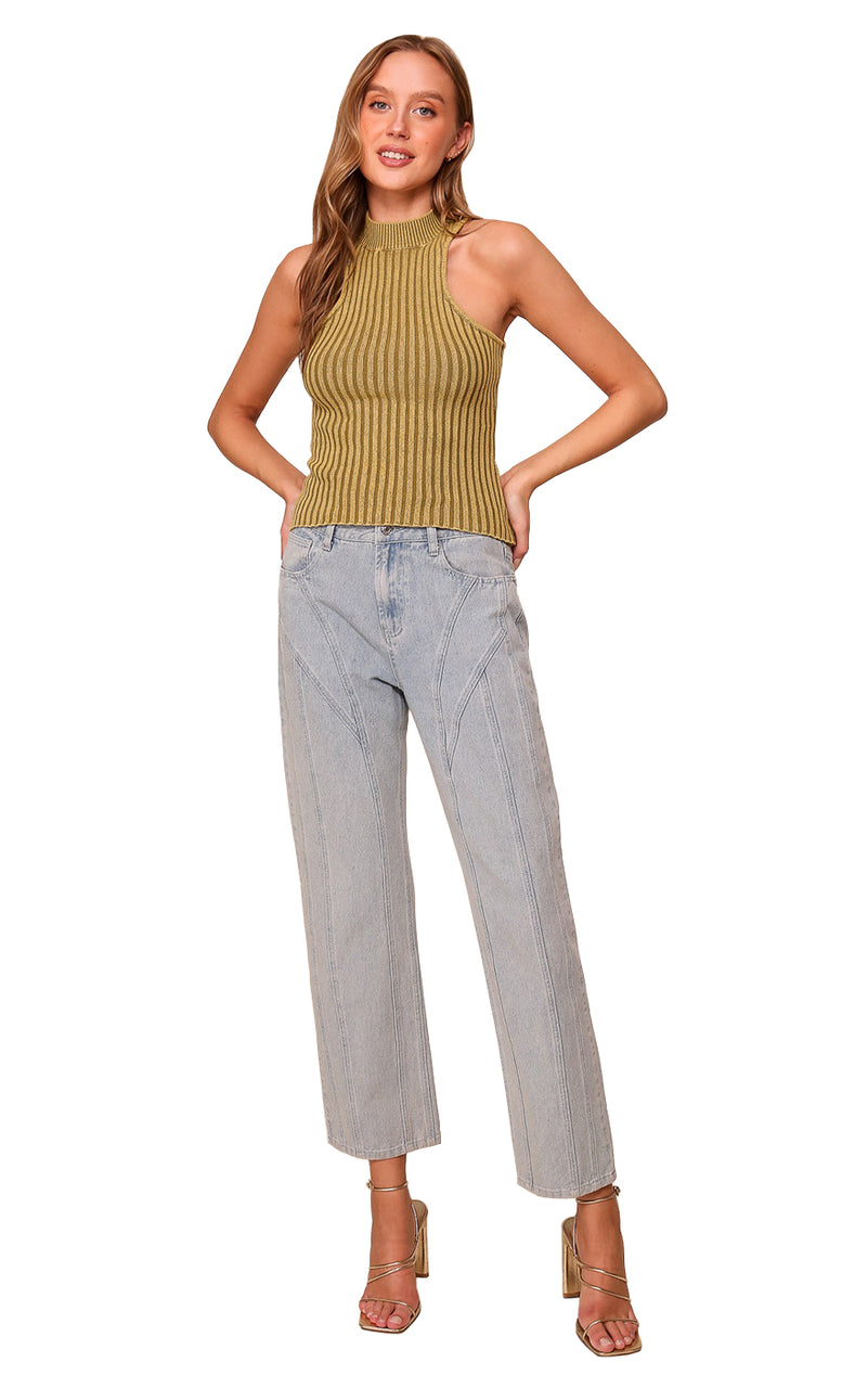 Phoenix Sweater Tank in Moss