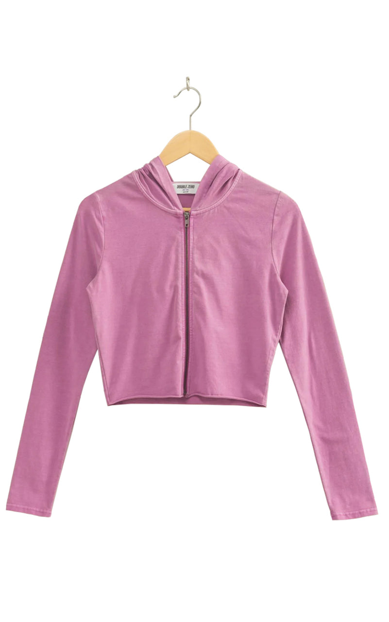 Elize Zip Hoodie in Vintage Plum