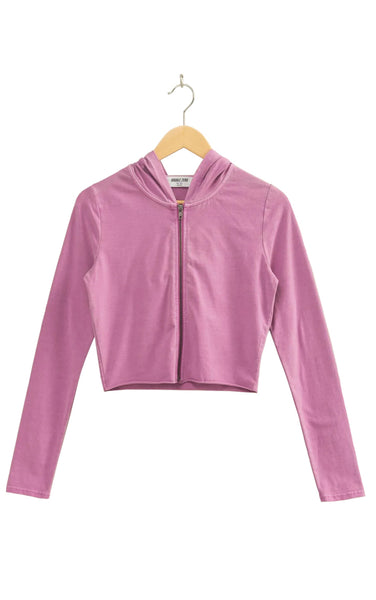 Elize Zip Hoodie in Vintage Plum