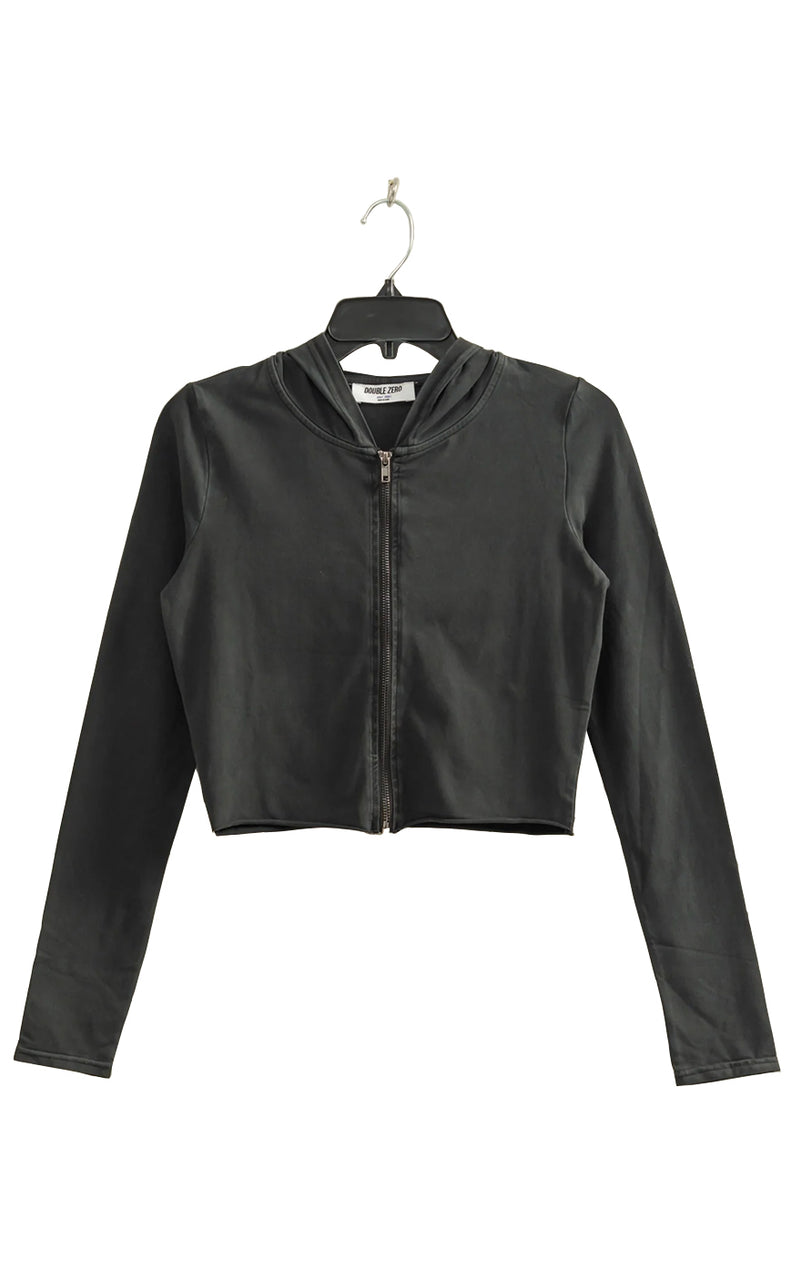 Elize Zip Hoodie in Black