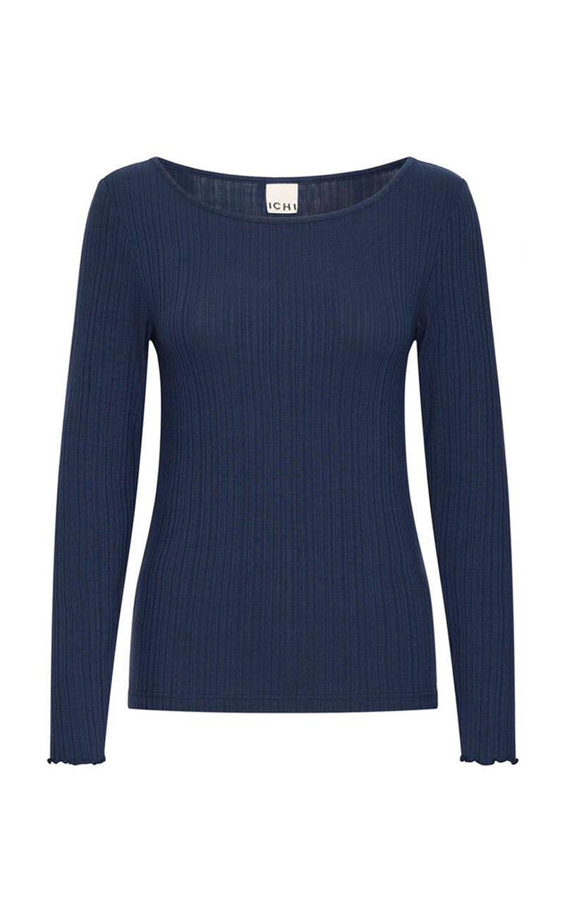 Cella Long Sleeve Top in Total Eclipse