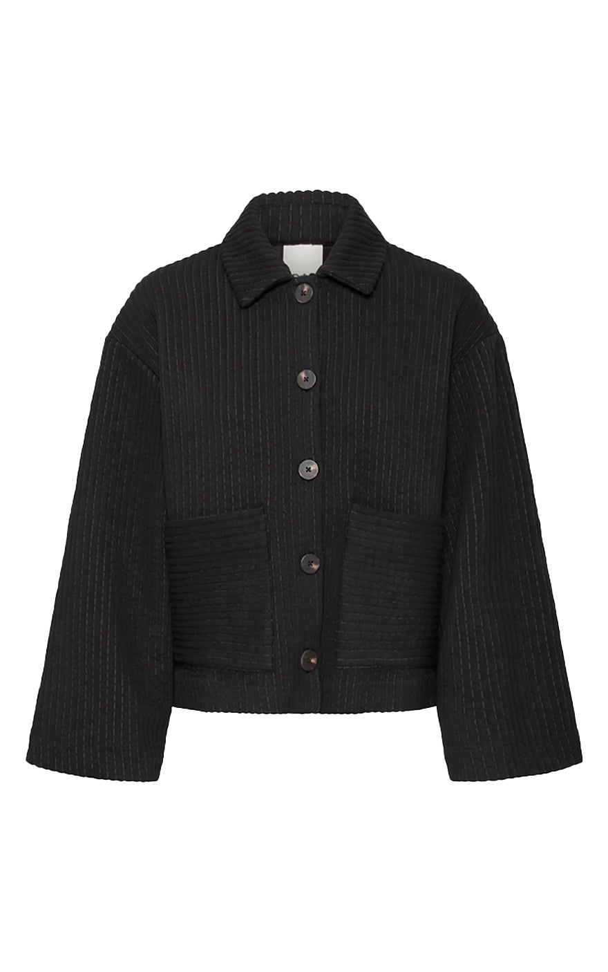 Kate Quilted Jacket 3 in Black