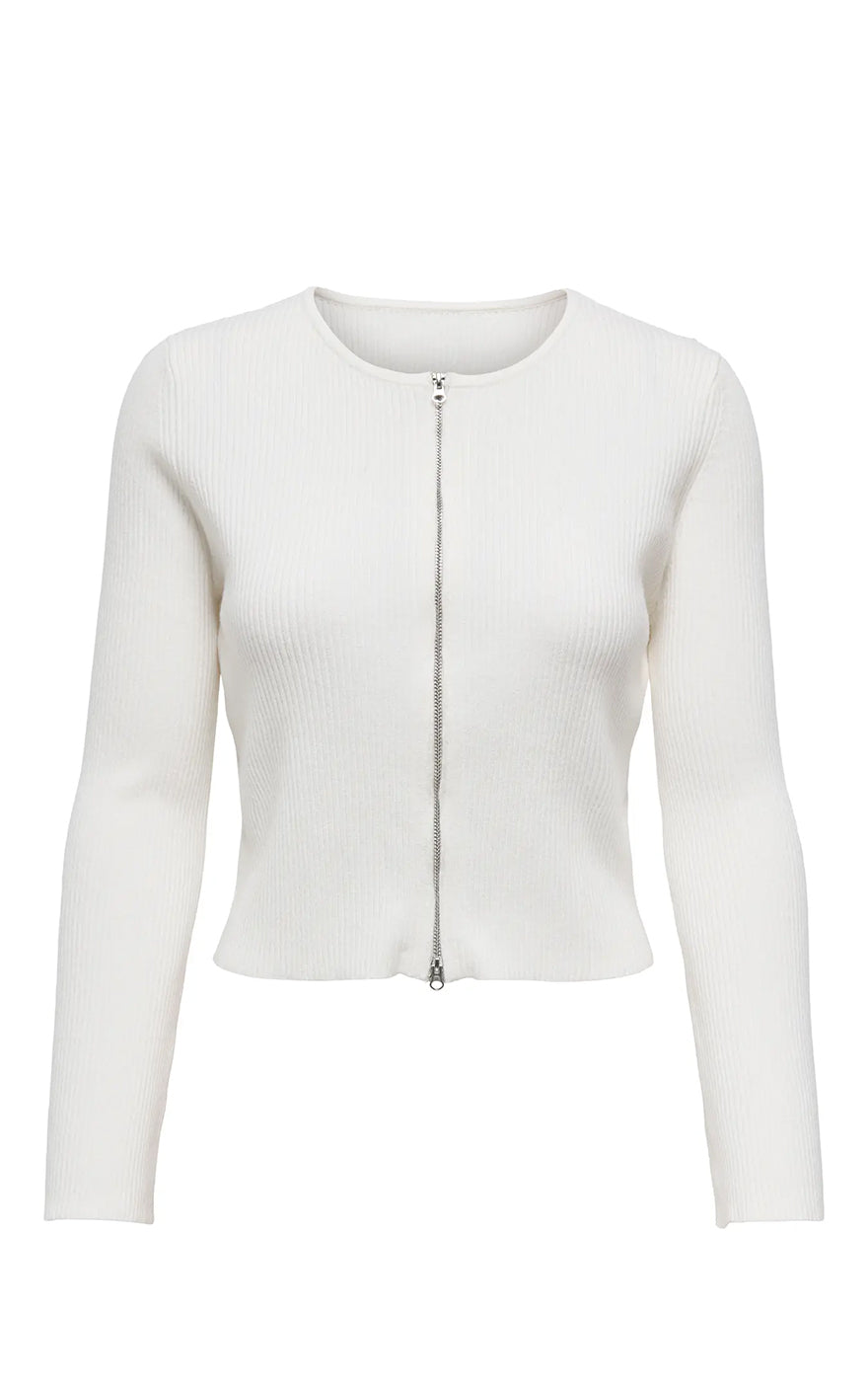 Cottbus 2-Way Zip Cardigan in Birch