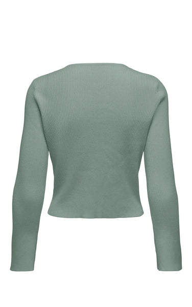 Cottbus 2-Way Zip Cardigan in Lily Pad