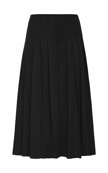 Katine Pleat Skirt in Black