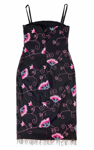 KAREN MILLEN Embroidered & Beaded Floral Dress