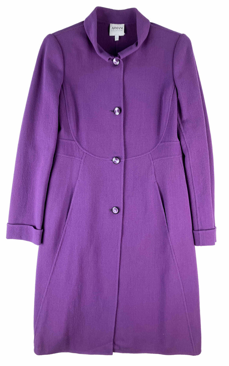 ARMANI French Violet Long Jacket