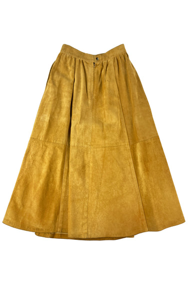 Golden Suede Skirt