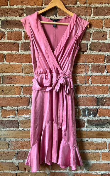 Pink Rouge Wrap Dress