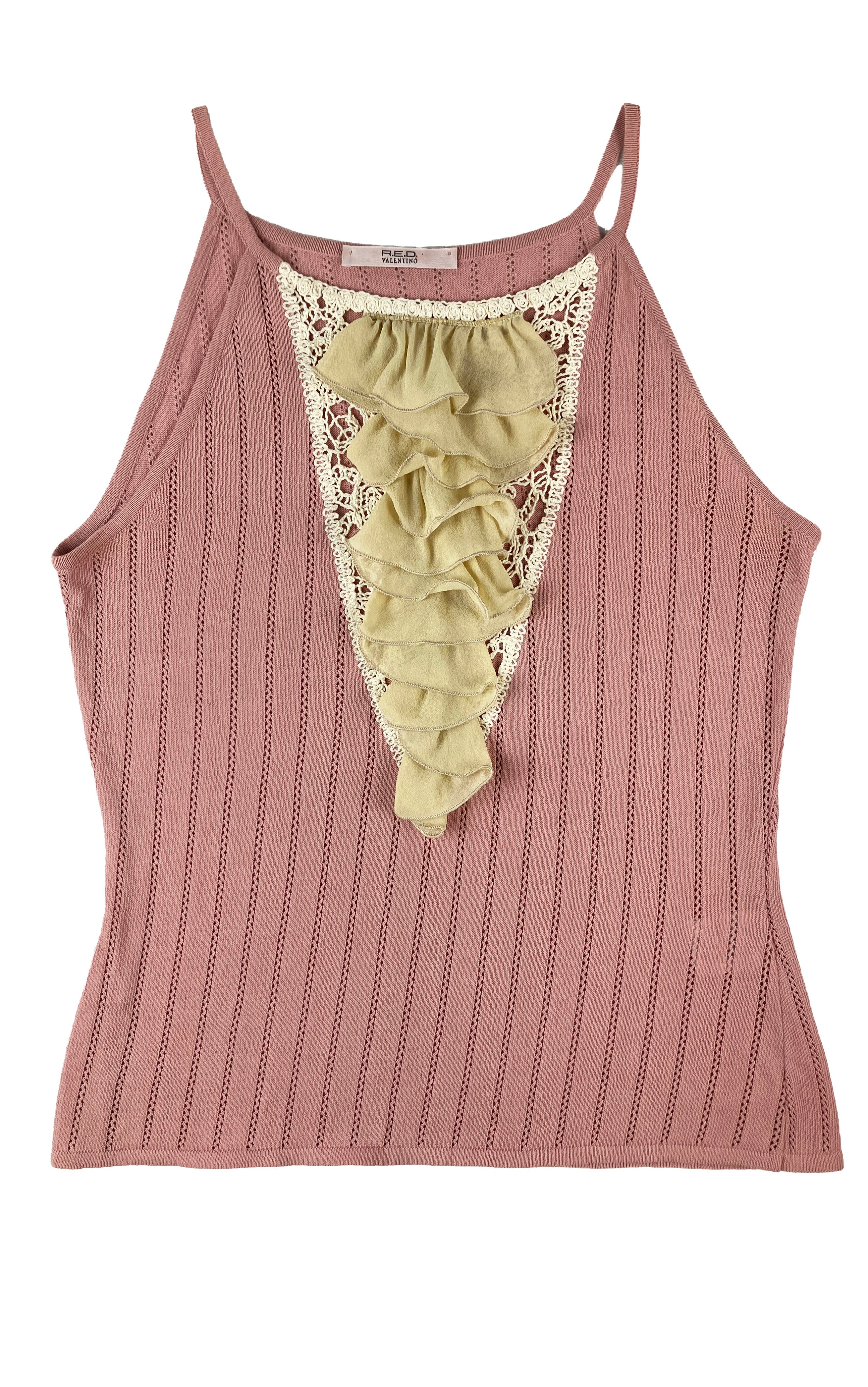 REDValentino Blush Knit Tank