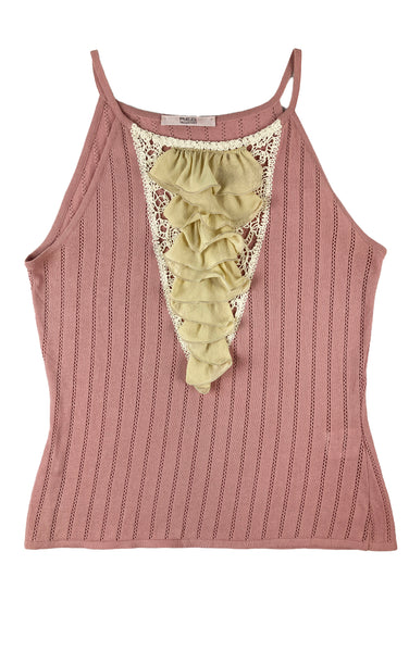 REDValentino Blush Knit Tank