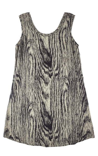 Woodgrain Silk Dress