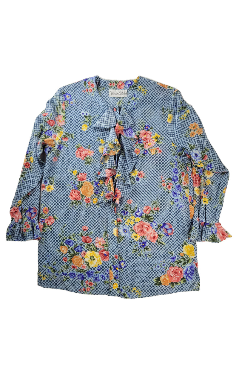 Retro Ruffle Blouse