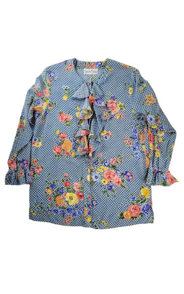Retro Ruffle Blouse