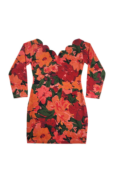 Stretch Floral Mini Dress
