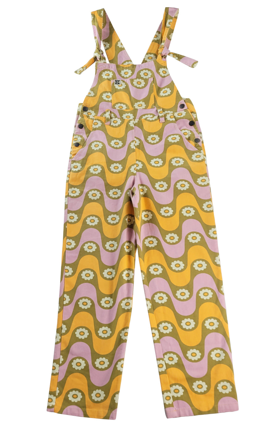 Groovy Floral Overalls